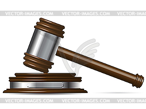 Justice gavel - vector image