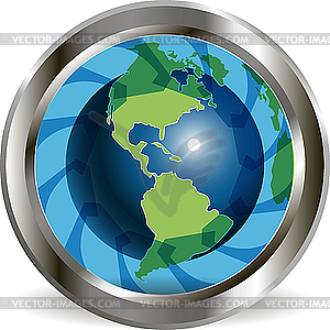 Blue Globe - vector clipart