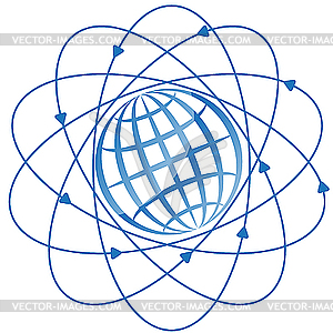 Globe - stock vector clipart