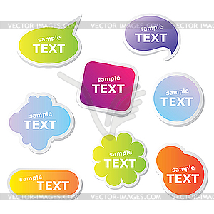 Text bubbles - vector clipart