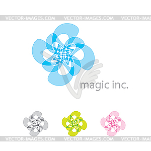 Abstract company logo - color vector clipart