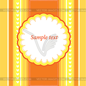 Card with frame - vector clip art