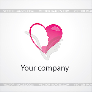 Heart logo - vector clipart