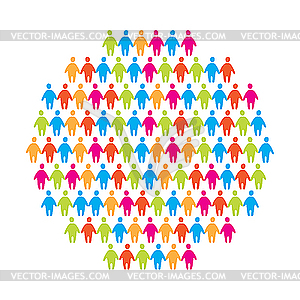 Sign planet of humans - vector clipart