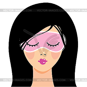 Sleeping beauty - vector image