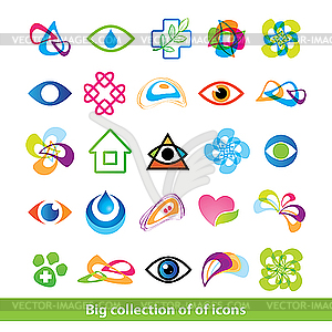 Big collection icons - vector clip art