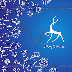 Christmas card - vector image