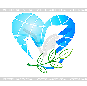 Dove of peace - vector clipart