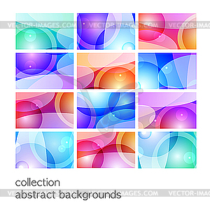Set of abstract backgrounds - vector image