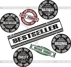 Grunge stamps - vector clip art