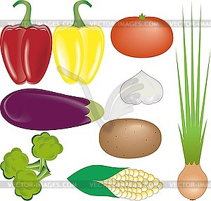Vegetables set - vector clipart / vector image
