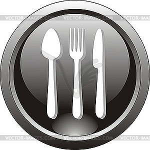 Black cafe icon - vector clipart