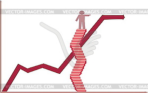 Positive schedule of payments - vector clip art