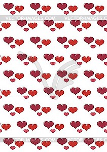 Valentines background with hearts - vector clipart