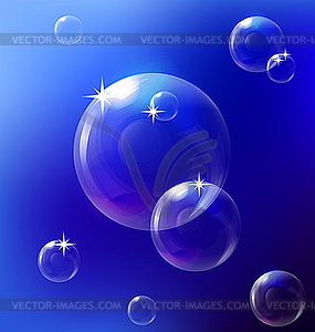 Bubbles background - vector clipart