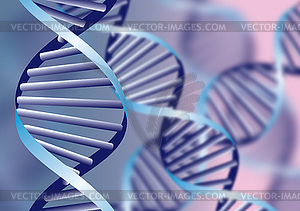 Спирали ДНК, биохимические абстрактный фон - векторное графическое изображение