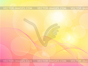 Abstract pink yellow background - vector clipart