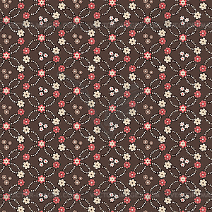 Seamless floral background - vector image