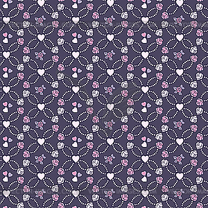 Cute seamless pattern - stock vector clipart