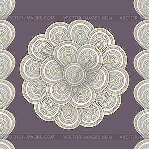 Seamless abstract background with shells - vector image