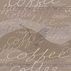 Seamless pattern with coffee - vector image