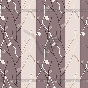 Seamless texture with branches - vector image