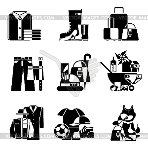 Supermarket icons - vector clipart