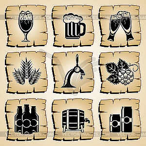 Icons food - vector image