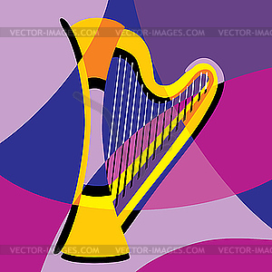 Harp - vector image