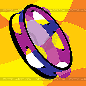 Tambourine - vector clip art