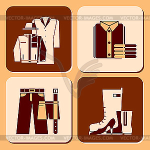 Clothing icons - vector image