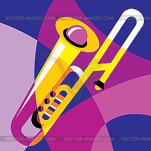 Trombone - vector clipart