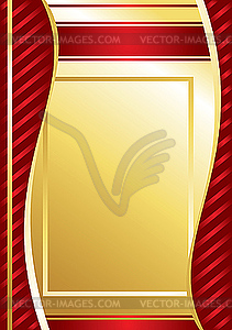 Golden frame - vector image