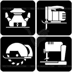 Set of tool icons - vector image