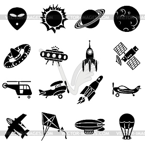 Air and space - vector clipart / vector image