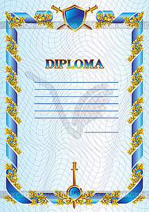 Military diploma - vector clipart