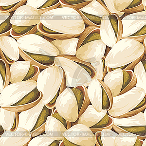 Pistachios background - vector clip art