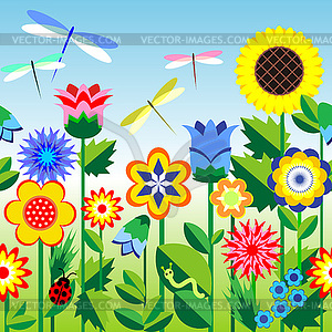 Flower bg - vector image