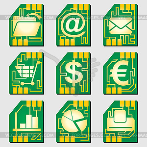 SIM karta - vector image