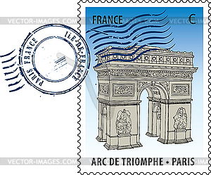 Postmark from France - vector clipart