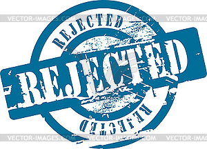 Rejected rubber stamp - vector clip art