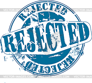 Rejected rubber stamp - vector clipart