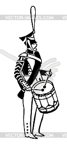  officers to old army - vector clipart