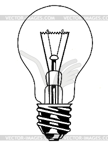 Light bulb - vector image