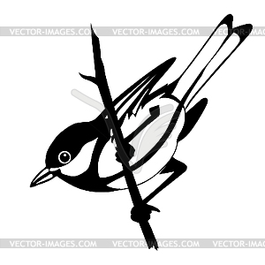 Silhouette of the bird - vector image