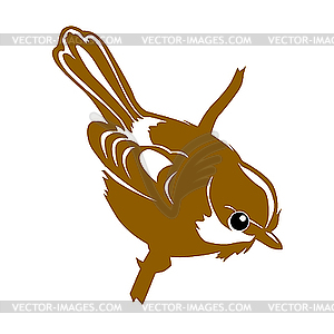 Silhouette of the bird - vector EPS clipart