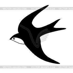 Silhouette of the swallow - royalty-free vector image