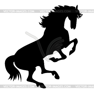 Silhouette horse - vector EPS clipart