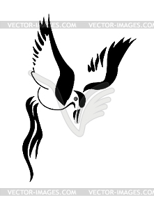 Silhouette of the bird - vector clipart