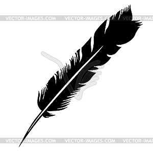 Silhouette pen - vector image